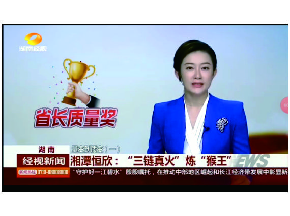 湖南經(jīng)視聯(lián)播專題報道【湘潭恒欣】——“三鏈真火”煉“猴王”