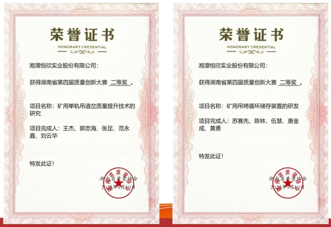 湖南省第四屆質(zhì)量創(chuàng)新大賽二等獎(jiǎng) 湖南省第四屆質(zhì)量創(chuàng)新大賽二等獎(jiǎng)